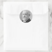 Benjamin Harrison 23 Runder Aufkleber (Tasche)