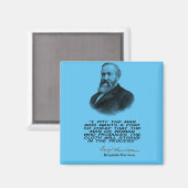 Benjamin Harrison (23. US-Präsident) zitiert Magne Magnet (Vorderseite/Rückseite)