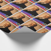 Benjamin Harrison Baseball Card Geschenkpapier (Ecke)