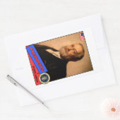 Benjamin Harrison Baseball Card Rechteckiger Aufkleber (Umschlag)