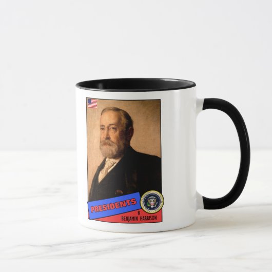 Benjamin Harrison Baseball Card Tasse (Rechts)