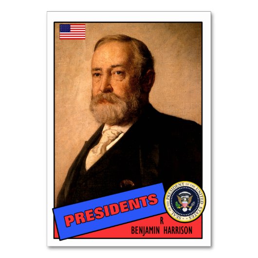 Benjamin Harrison Baseball Card Tischnummer (Vorderseite)