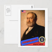 Benjamin Harrison Baseballkarte Postkarte (Vorne/Hinten)