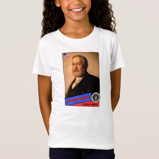 Benjamin Harrison Baseballkarte T-Shirt (Vorderseite)