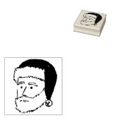 Benjamin Harrison in Weihnachtsmannmütze Gummistempel (Stempel)