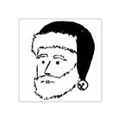 Benjamin Harrison in Weihnachtsmannmütze Gummistempel (Prägung)