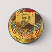 Benjamin Harrison - Knopf Button (Vorderseite)