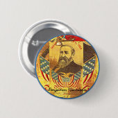 Benjamin Harrison - Knopf Button (Vorne & Hinten)
