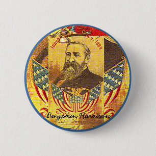 Benjamin Harrison - Knopf Button