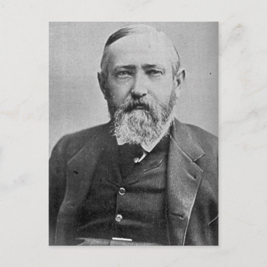 Benjamin Harrison Postkarte (Vorderseite)
