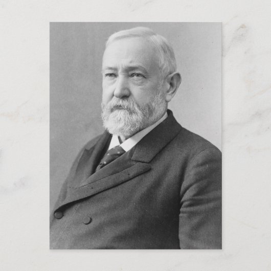 Benjamin Harrison Postkarte (Vorderseite)