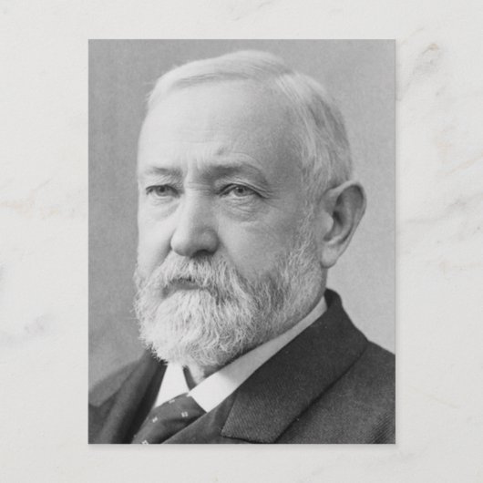 Benjamin Harrison Postkarte (Vorderseite)