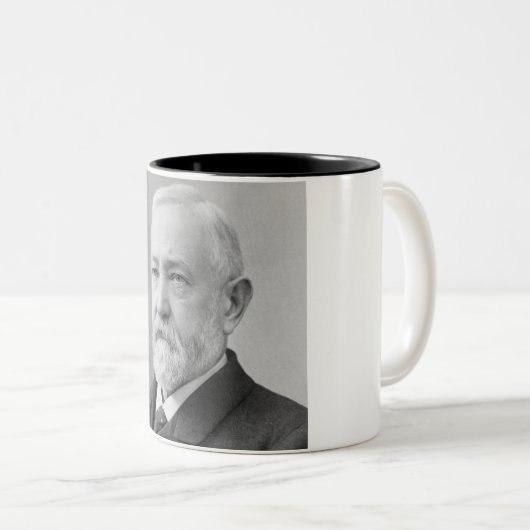 Benjamin Harrison Zweifarbige Tasse (VorderseiteRechts)