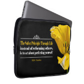 Benjamin Haydon inspirierendes Zitat "Grundsatz" Laptopschutzhülle (Vorne Rechts)