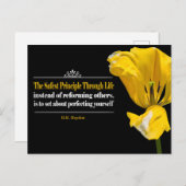 Benjamin Haydon inspirierendes Zitat "Grundsatz" Postkarte (Vorne/Hinten)