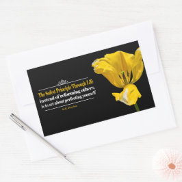 Benjamin Haydon inspirierendes Zitat "Grundsatz" Rechteckiger Aufkleber