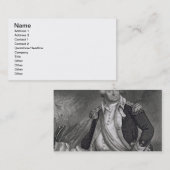 Benjamin Lincoln (1733-1810) (Stich) Visitenkarte (Vorne/Hinten)