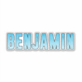 Benjamin Name Aufkleber (Vorderseite)