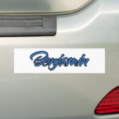 Benjamin Name blue Aufkleber Sticker Autoaufkleber (Auf Auto)