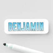 Benjamin Name Namensschild (Beispiel)