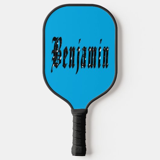 Benjamin-Name, Paddel Pickleball Schläger (Rückseite)
