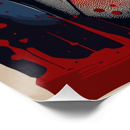 Benjamin-Netanjahu-Rakete Poster (Ecke)