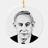 Benjamin Netanyahu Keramik Ornament (Hinten)