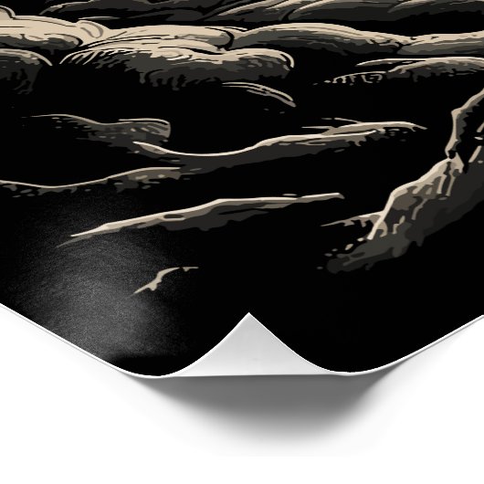 Benjamin Netanyahu Rocket Poster (Ecke)