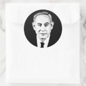 Benjamin Netanyahu Runder Aufkleber (Tasche)