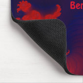 BENJAMIN ~ Rot und Blau Mousepad (Ecke)
