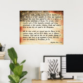 Benjamin Rush Zitat Poster (Heimbüro)