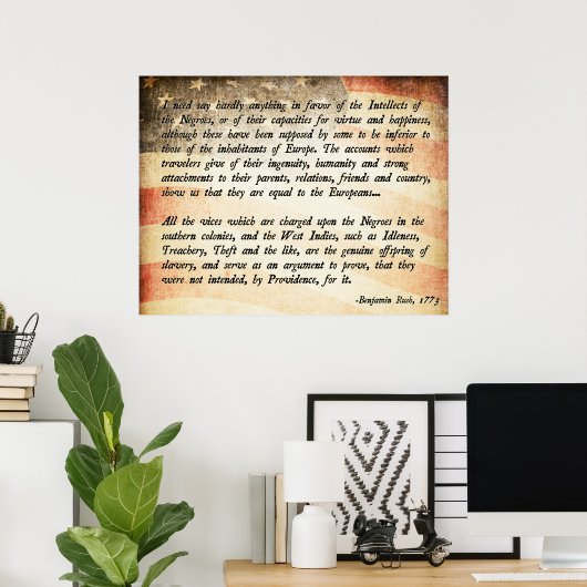 Benjamin Rush Zitat Poster (Heimbüro)