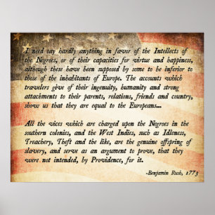 Benjamin Rush Zitat Poster