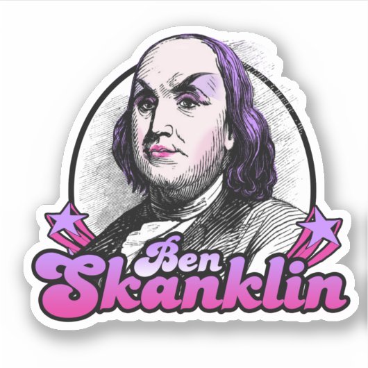 Benjamin Skanklin Aufkleber (Vorderseite)