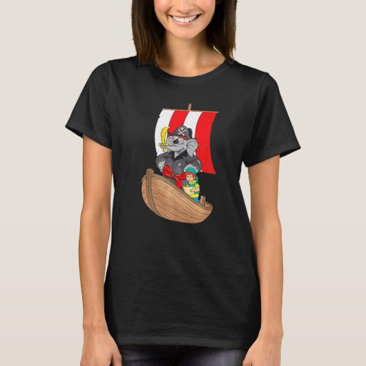 Benjamin The Elephant Pirate T-Shirt (Vorderseite)
