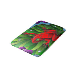 Benjamin The Red Frog Pond Blume Green Lotus Leaf Badematte