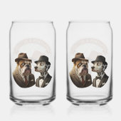 Benjamin und Knöpfe elegante Hunde Glas Konzept de (Vorderseite)