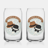 Benjamin und Knöpfe elegante Hunde Glas Konzept de (Rückseite)