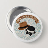Benjamin und Knöpfe Vintage-Herrenmützen-Ende Button (Vorne & Hinten)