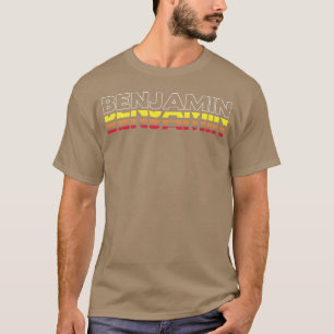 Benjamin Vorname Lustig Vintage Sonnenuntergang Be T-Shirt