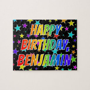 "BENJAMIN" Vorname, Spaß "GLÜCKLICHER BIRTHTAG" Puzzle
