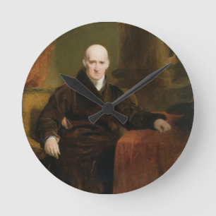 Benjamin West (1738-1820) 1810 (Öl auf Platte) Runde Wanduhr