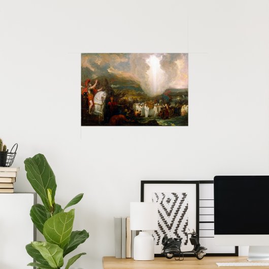 Benjamin West Joshua Passing the River Jordan Poster (Heimbüro)