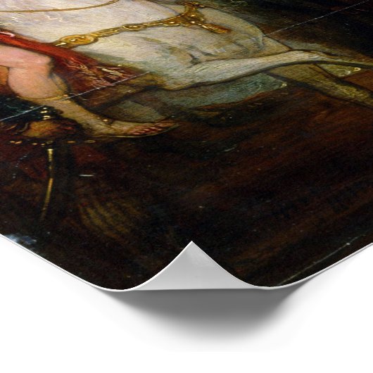 Benjamin West Joshua Passing the River Jordan Poster (Ecke)