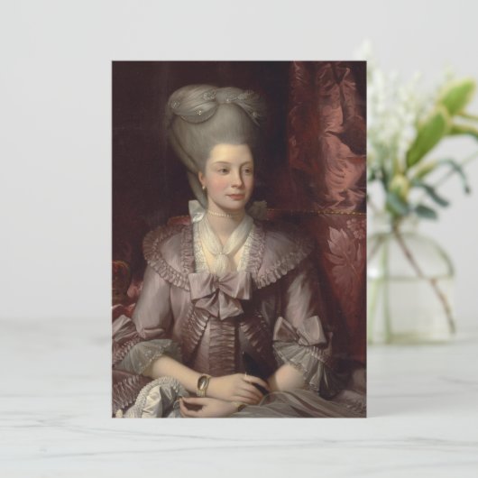 Benjamin West - Königin Charlotte Einladung (Stehend Vorderseite)