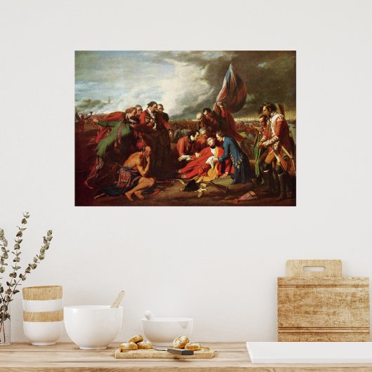 Benjamin West Tod von General Wolfe Poster (Küche)