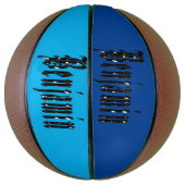 Benjaminname, schwarz, Basketball (Vertikal)