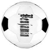 Benjaminname, schwarz, Fußball (Gedreht)