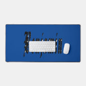 Benjaminname, schwarz, Schreibtischmatte (Tastatur & Maus)