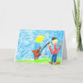 Benjamin's Get Well Balon Card Karte (Vorderseite)